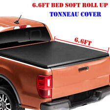 6.6ft Soft Roll-up For 2007-2023 Silveradosierra 1500 Tonneau Cover Truck Bed