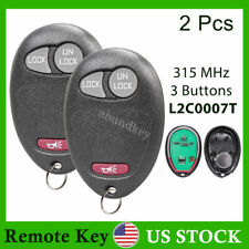 2 For 2004-2012 Chevrolet Colorado Keyless Remote Control Key Fob L2c0007t