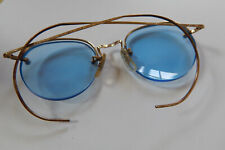 Vintage B L Round Eyeglasses-wire Rimmed-12k Gf