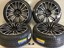 22 Wheels Rims Tires Fits Range Rover Cayenne Edition Supercharged 5x120 Black