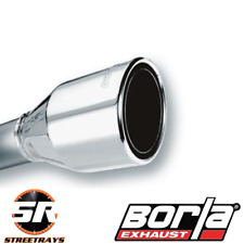Borla 20247 Weld On Universal Single Round Rolled Angle Cut Phantom Tip 2.5 In