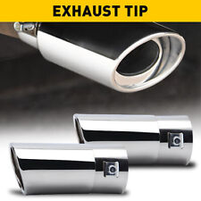 For Nissan Altima Rogue Chrome 2pc Stainless Steel Exhaust Pipe Tail Muffler Tip