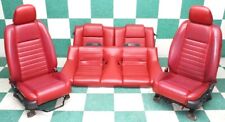 Note 05 Mustang Coupe Crimson Red Leather Power Manual Buckets Backseat Seats