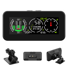 Car Hud Head Up Display Digital Speedometer Mph Gps Compass Offroad Inclinometer