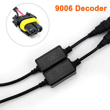 2x Led Headlight Canbus Error Free Anti Flicker Resistor Canceller Decoder 9006