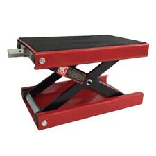 1100 Lb Motorcycle Center Scissor Lift Jack Hoists Stand Bikes Red High Quality