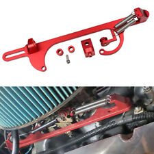 Red Aluminum Throttle Cable Carburetor Bracket For 4150 4160 Carb 307 350 Sbc