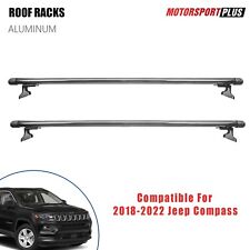Aluminum Top Roof Rack Cross Bars Cargo Carrier For 2018-2022 Jeep Compass