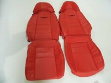 For Toyota Supra Mkiv Synthetic Leather Seat Covers Red With Black Trd Logo