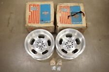 Nos 1969 Shelby Cal 500 15x8 Slotted Wheels W Caps And Lugs 5 On 4 12