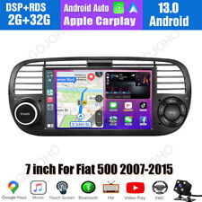 7 Android 13 Carplay Car Gps Wifi Navi Ips Radio Stereo For Fiat 500 2007-2015