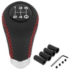 Car Gear Shifter Knob 5 Speed Manual Stick Shift Handle Lever Leather Universal