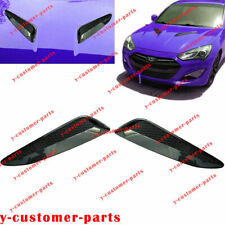 Carbon Fiber Twill Hood Vent Grille Air Duct Trim Fit For Genesis Coupe 13-16