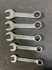 Snap-on Stubby Sae Combination Wrench Set 5 Piece 3411165812716