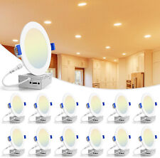 6 12 24 Pack 4 6 Inch Ultra Thin Led Recessed Ceiling Light Junction Box