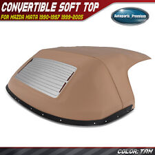 Tan Convertible Soft Top For Mazda Miata 90-97 99-05 W Glass Window Rain Rail