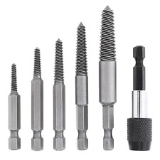Easy Out Screw Extractor Damaged Screw Broken Bolt Water Pipe Remover Tool Kit