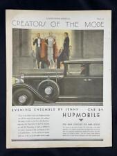 Magazine Ad - 1929 - Hupmobile - Art Deco