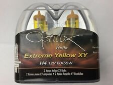 Hella H71070682 H4 Light Bulbs Pair - Extreme Yellow Xy 12v 55w Halogen