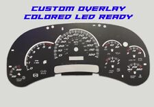 Ss Chevy Silverado Gauge Face Overlay For 03-05 - Led Ready