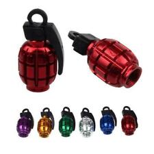 4pcs Grenade Shaped Car Wheel Tyre Valve Stem Alloy Caps Bicycle Dust Covers