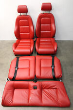 Mk1 Audi Tt Coupe Brilliant Red Leather Seats Front Rear Genuine Oem 1999-2006