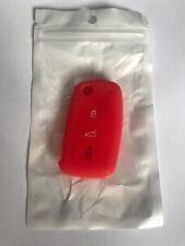 Red Silicone Car Key Fob Case Cover Protector For Vw Volkswagen Golf Passat Gti