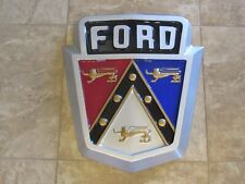 Rare 1950s Ford Crest Dealership Sign Plastic Original Vintage Gas Oil Sign