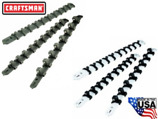 6pc Craftsman Socket Holder Rails Racks 14 38 12 Mountable Usa Made Sae Mm