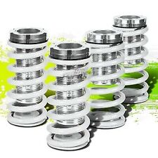 White Spring Silver Aluminum Sleeve Scaled Adjust Coilover Kit For 88-00 Civic