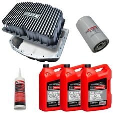 Ppe Brushed Oil Pan W Motorcraft 15w-40 Oilfilter For 11-21 6.7l Powerstroke