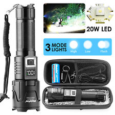 High Powerful 1000000 Lumens Led Flashlight Super Bright Zoom Rechargeable Torch