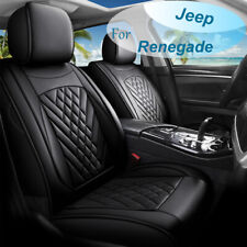 Full Set For Jeep Renegade 2015-2024 Car 5 Seat Cover Cushion Microfiber Leather