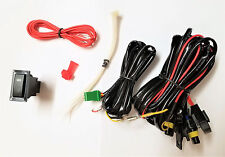 Fog Light Lamp Universal Wiring Harness Kit Fuse Switch Relay For 9006 Hb4 Bulbs