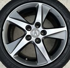 17 Machined Bright Metallic Charcoal Oem Wheel For 2009-2014 Acura Tsx 2012
