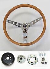 New 1965-1969 Ford Mustang Grant Steering Wheel Wood 15 Wood - Walnut