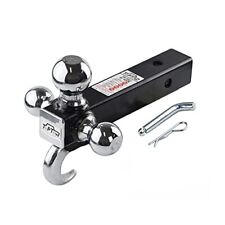 Toptow 64180hp Trailer Receiver Hitch Triple Ball Mount With Hook Fits For 2 ...