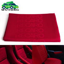 2m1.6m Full Red Jdm Recaro Fabric Cloth For Car Seat Panel Armrest Decoration