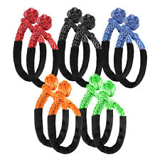 2x Synthetic Soft Shackle Rope 12x22 55000lb Breaking Strength Recovery Strap