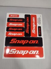 Genuine Snap-on Tools Logo Decal Sticker Sheet Wth 10 Various Size Stickers Pxxx