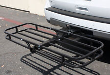 Hitch Mount Compact Cargo Carrier - 52 X 18 - 350 Lb. Luggage Hitch Carrier
