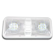 New Rv Led 12v Ceiling Fixture Double Dome Light For Camper Trailer Rv Marine
