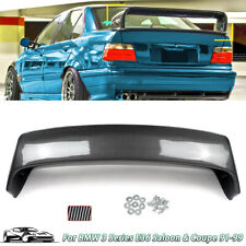 Ltw Gt Style For 92-99 Bmw 3 Series E36 M3 Carbon Look Rear Trunk Spoiler Wing