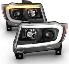 For 2011-2013 Jeep Grand Cherokee Switchback Led Drl Sequential Headlights