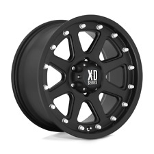 16x9 -12 Kmc Xd798 Addict Matte Black Wheels Rims 6x139.7 Qty 4