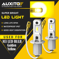 Auxito H3 Fog Light Bulbs 3000k Yellow Golden Led Conversion Kit Bright Gf Eoa