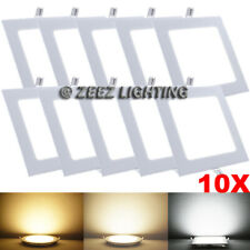10x 18w 8square Cool White Led Recessed Ceiling Panel Down Light Bulb Slim Lamp
