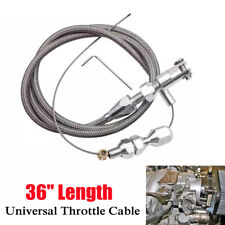 Adjustable 36 Length Car Auto Throttle Cable Braided Stainless Steel Part