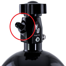 00-34011 Nitrous Outlet -6 An Billet Nitrous Bottle Valve Fitting Nipple Black
