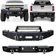 For 2007-2013 Chevy Silverado 1500 Front Rear Bumpers Wwinch Seat